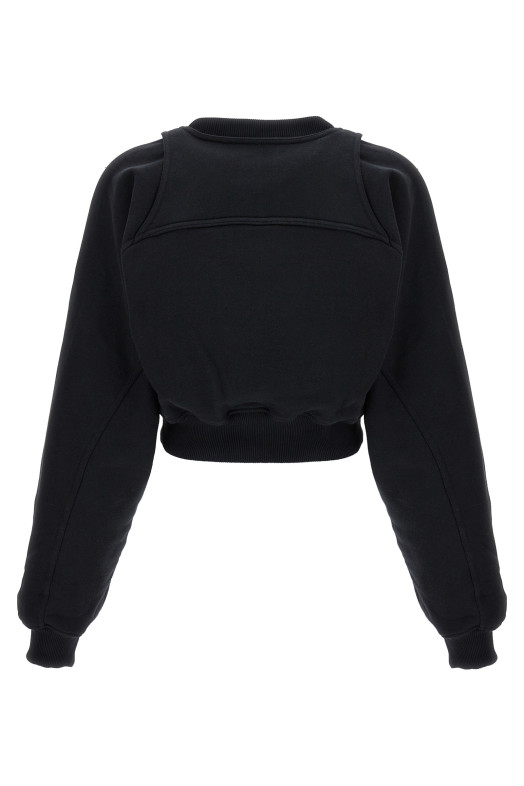 Світшот з вишитим логотипом Чорний OFF-WHITE (OWBA071F23JER00110011001) Світшот з вишитим логотипом Чорний OFF-WHITE (OWBA071F23JER00110011001)