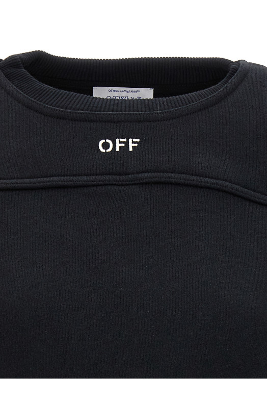 Світшот з вишитим логотипом Чорний OFF-WHITE (OWBA071F23JER00110011001) Світшот з вишитим логотипом Чорний OFF-WHITE (OWBA071F23JER00110011001)