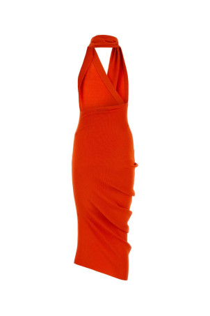 Orange cotton blend dress FENDI (FZDC27ARV4) Orange cotton blend dress FENDI (FZDC27ARV4)