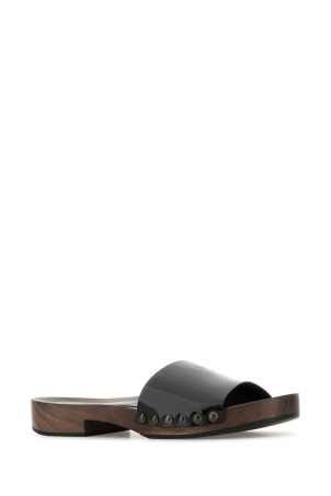 Черные кожаные сабо MIU MIU (5Z425EFA030069) Черные кожаные сабо MIU MIU (5Z425EFA030069)