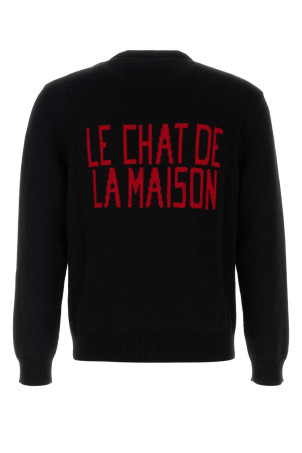 Black cotton bled sweater Black VALENTINO GARAVANI (7V3KC35IB2V) Black cotton bled sweater Black VALENTINO GARAVANI (7V3KC35IB2V)
