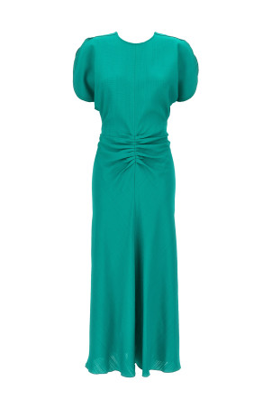 'Gathered Waist Midi' dress Green 'Gathered Waist Midi' dress Green