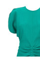 Платье миди VICTORIA BECKHAM 'Gathered Waist Midi' Зеленый 1125WDR005227APEACOCK Платье миди VICTORIA BECKHAM 'Gathered Waist Midi' Зеленый 1125WDR005227APEACOCK