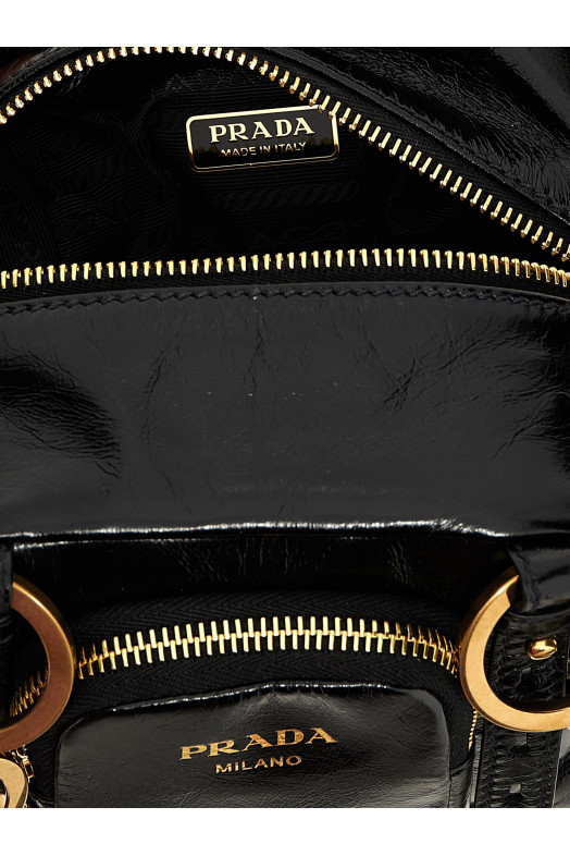 Топ-кейс PRADA 'Dangle' Чорний 1BB137VOOO2CYRF0002 Топ-кейс PRADA 'Dangle' Чорний 1BB137VOOO2CYRF0002