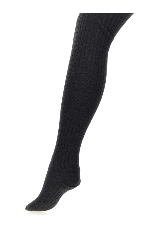 Ребристі колготки Сірі PRADA 66575SHAO16SUF0480 Ребристі колготки Сірі PRADA 66575SHAO16SUF0480