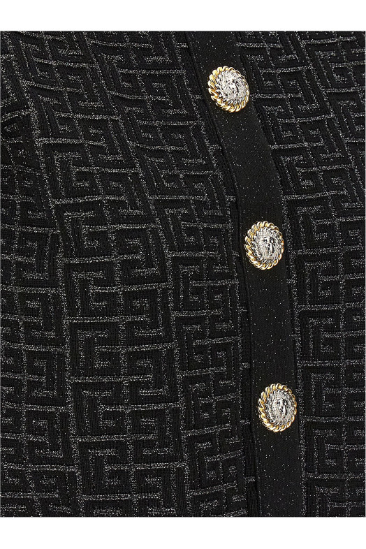 'Monogram' cropped cardigan Black 'Monogram' cropped cardigan Black