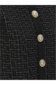 'Monogram' cropped cardigan Black 'Monogram' cropped cardigan Black