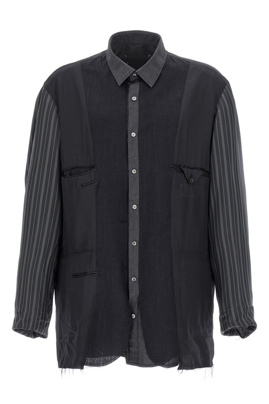 Patchwork reversible jacket Gray