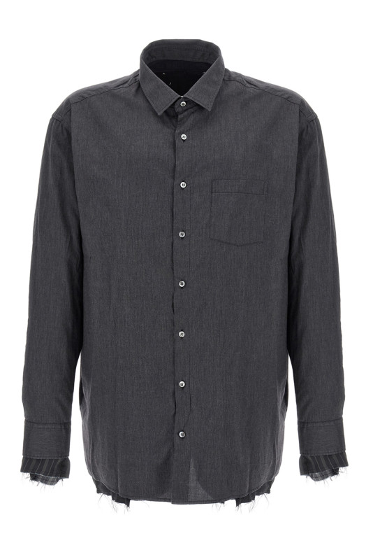 Patchwork reversible jacket Gray