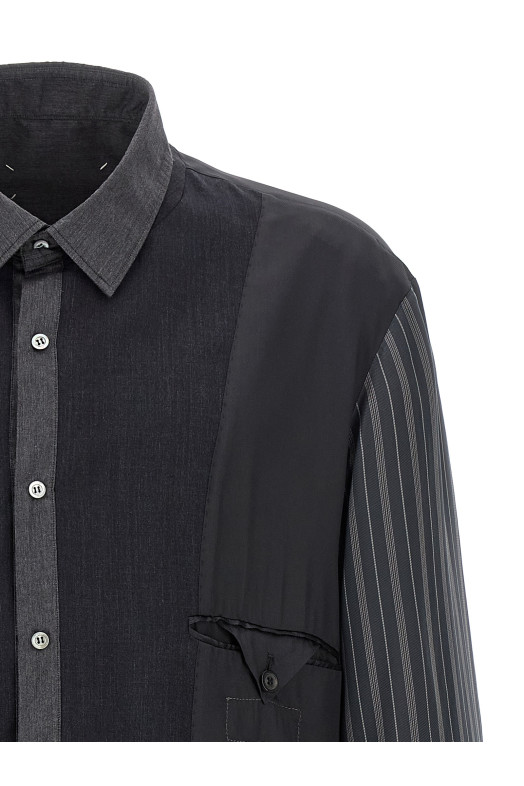 Patchwork reversible jacket Gray