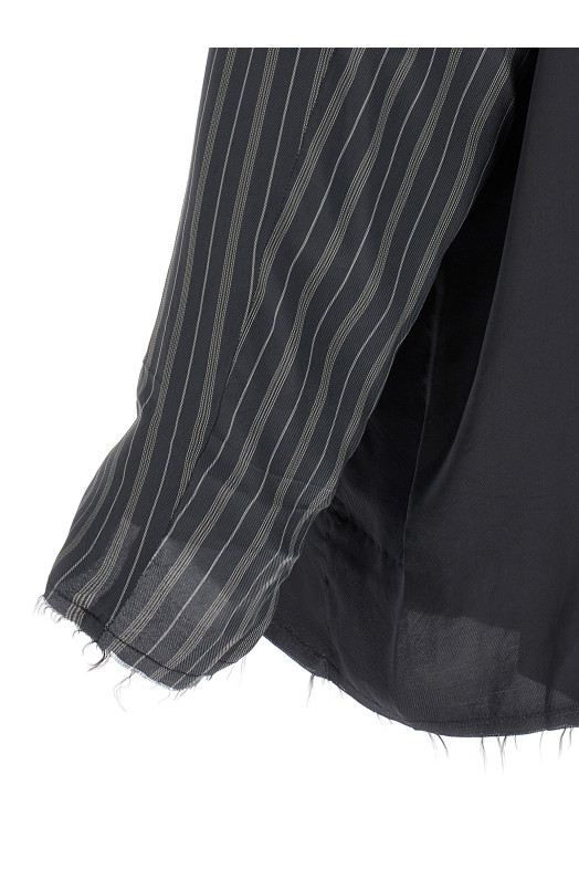 Patchwork reversible jacket Gray