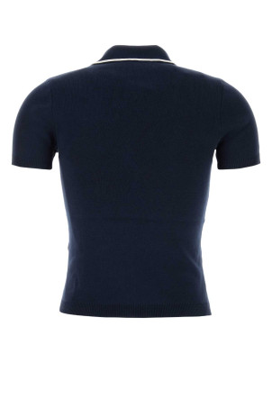 Dark blue cotton polo shirt VALENTINO GARAVANI (7B3KC65F9EQ)