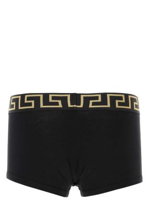 Чорний комплект боксерів з еластичної бавовни VERSACE (AU101811A10011)