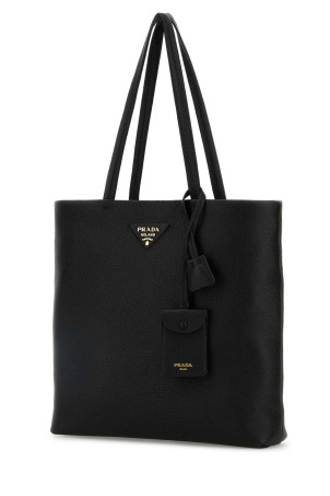 Чорна шкіряна сумка для покупок Black PRADA (1BG550VONT2DKV) Чорна шкіряна сумка для покупок Black PRADA (1BG550VONT2DKV)