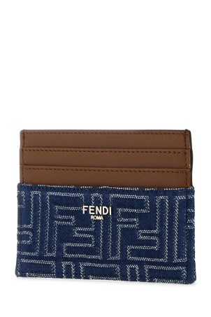 Embroidered denim card holder FENDI (7M0164AUGO) Embroidered denim card holder FENDI (7M0164AUGO)