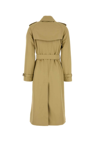Тренч из габардина цвета шалфейной зелени Waterloo BURBERRY (8111152)