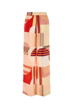 Пижамные брюки из крепа с принтом FENDI (FR6494AUQM) Пижамные брюки из крепа с принтом FENDI (FR6494AUQM)