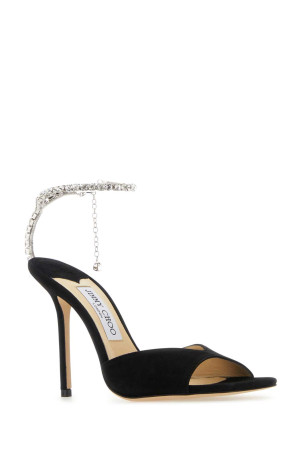 Чорні замшеві сандалі Saeda 100 JIMMY CHOO (SAEDASANDALBH85EWA) Чорні замшеві сандалі Saeda 100 JIMMY CHOO (SAEDASANDALBH85EWA)