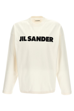 Футболка с принтом логотипа Черно-серый JIL SANDER J22GC0136J45148102 Футболка с принтом логотипа Черно-серый JIL SANDER J22GC0136J45148102