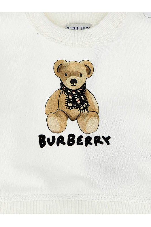 Світшот BURBERRY 'Orsetto Thomas' Білий 8108918WHITE Світшот BURBERRY 'Orsetto Thomas' Білий 8108918WHITE
