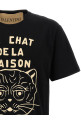 Valentino Garavani 'Le Chat de la Maison' T-shirt Black Valentino Garavani 'Le Chat de la Maison' T-shirt Black
