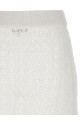 'Shiny Pointelle Knit' skirt White
