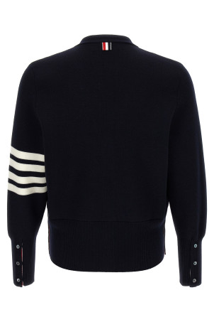 Вовняний кардиган THOM BROWNE '4-Bar' Синій MKC160A00014415 Вовняний кардиган THOM BROWNE '4-Bar' Синій MKC160A00014415
