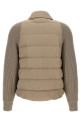 Пуховик з двох матеріалів з блискучим клапаном Бежевий MD5997695PC9123 Пуховик з двох матеріалів з блискучим клапаном Бежевий MD5997695PC9123