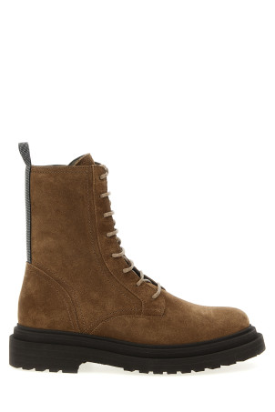 Suede combat boots Monile Brown Suede combat boots Monile Brown