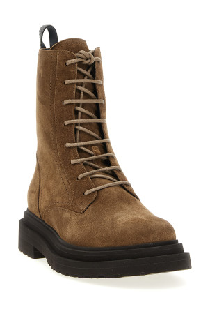 Suede combat boots Monile Brown Suede combat boots Monile Brown
