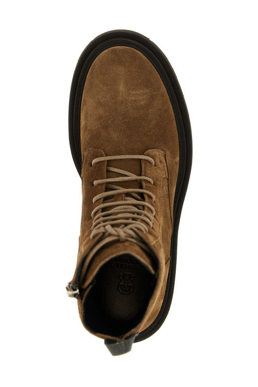 Замшевые ботинки Monile Brown BRUNELLO CUCINELLI MZSFG3036PC7495