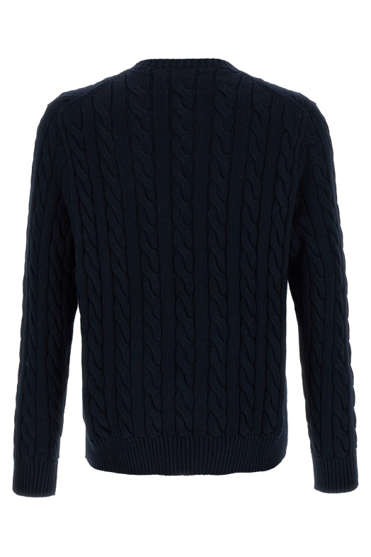 Бавовняний плетений светр Синій POLO RALPH LAUREN 710775885001 Бавовняний плетений светр Синій POLO RALPH LAUREN 710775885001