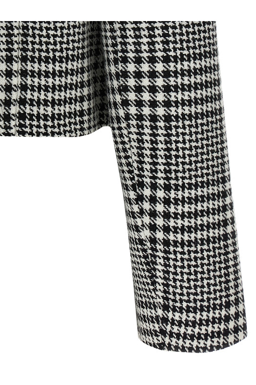 'Houndstooth Crystal Trim' blazer Black-grey 'Houndstooth Crystal Trim' blazer Black-grey