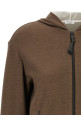 Худі BRUNELLO CUCINELLI 'Precious Zipper Pull' Коричневий MP828SB806C9122 Худі BRUNELLO CUCINELLI 'Precious Zipper Pull' Коричневий MP828SB806C9122