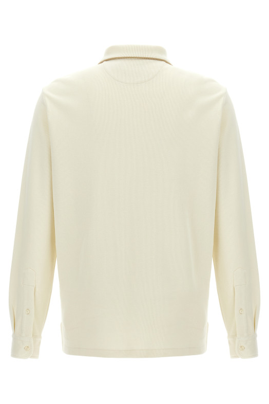 Рубашка-поло из флисового хлопка Бежевый POLO RALPH LAUREN 710970681001