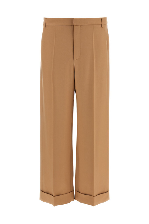 Розкішні вовняні штани Valentino Garavani Бежеві V3RBJ709EB9RN