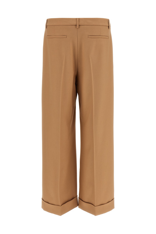 Розкішні вовняні штани Valentino Garavani Бежеві V3RBJ709EB9RN