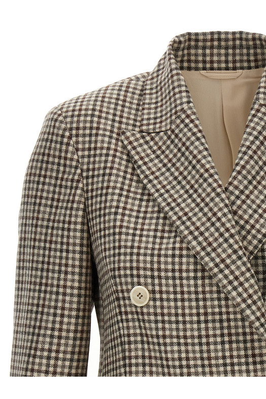 Піджак в клітинку Monile Beige BRUNELLO CUCINELLI MG5237050PC001 Піджак в клітинку Monile Beige BRUNELLO CUCINELLI MG5237050PC001