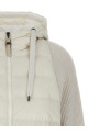 Куртка-пуховик з двох матеріалів Біла BRUNELLO CUCINELLI MD5997699PC1709 Куртка-пуховик з двох матеріалів Біла BRUNELLO CUCINELLI MD5997699PC1709