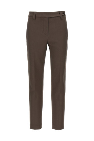 Хлопковые брюки Monile Коричневые BRUNELLO CUCINELLI MP126P8703C4222 Хлопковые брюки Monile Коричневые BRUNELLO CUCINELLI MP126P8703C4222
