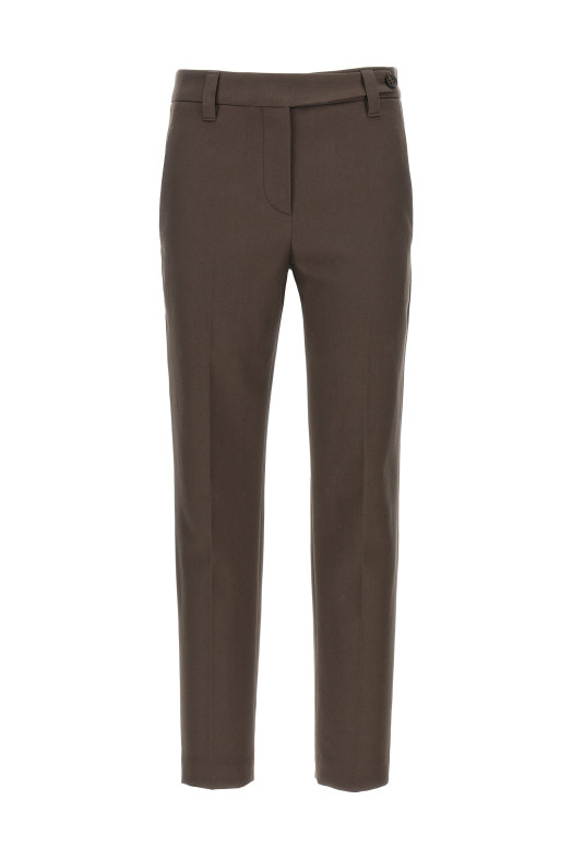 Бавовняні штани Monile Коричневі BRUNELLO CUCINELLI MP126P8703C4222