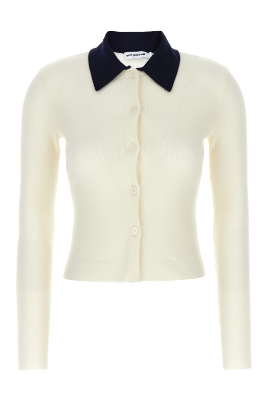 'Cream Merino Wool' cardigan White 'Cream Merino Wool' cardigan White