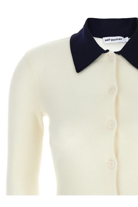 'Cream Merino Wool' cardigan White 'Cream Merino Wool' cardigan White