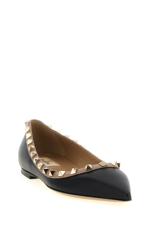 Черные балетки Valentino Garavani 'Rockstud' W2S0403VODN91 Черные балетки Valentino Garavani 'Rockstud' W2S0403VODN91