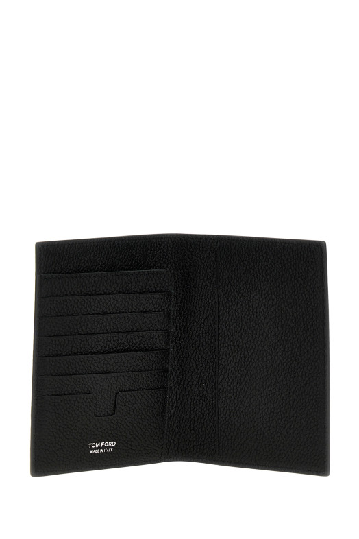 Паспортниця з логотипом Чорний TOM FORD Y0274LCL158S1N001 Паспортниця з логотипом Чорний TOM FORD Y0274LCL158S1N001