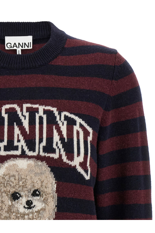 'Graphic Wool Mix Poodle Stripe' sweater Multicolor 'Graphic Wool Mix Poodle Stripe' sweater Multicolor