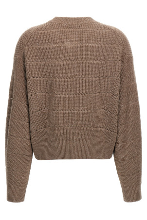Кардиган BRUNELLO CUCINELLI 'Rustic Dazzling Net' Коричневий MBM738206PC507 Кардиган BRUNELLO CUCINELLI 'Rustic Dazzling Net' Коричневий MBM738206PC507