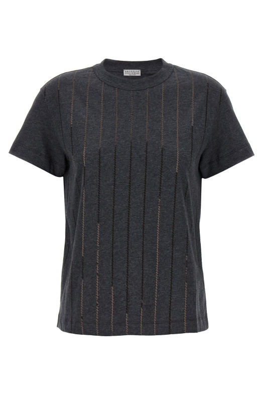 Micro sequin t-shirt Gray Micro sequin t-shirt Gray