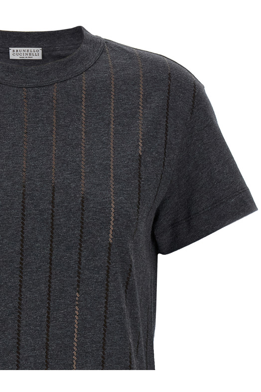 Micro sequin t-shirt Gray Micro sequin t-shirt Gray