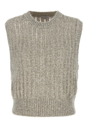 'Rustic Dazzling Net' vest Gray